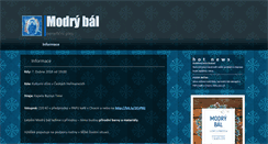 Desktop Screenshot of modrybal.cz