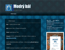 Tablet Screenshot of modrybal.cz